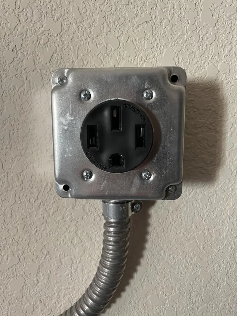 NEMA 14-50 outlet installed for Smart Home Electrical in Robinson